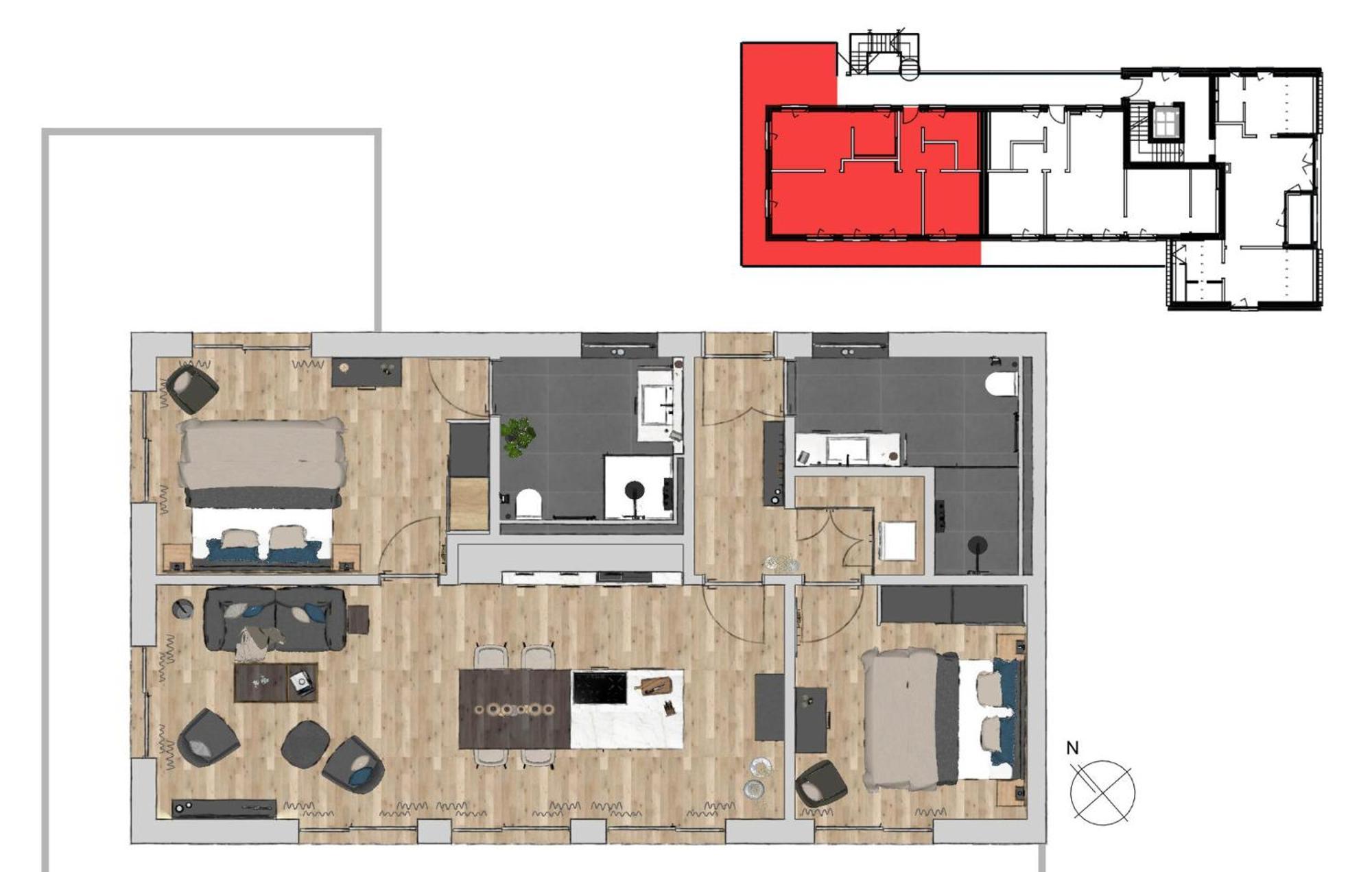 Penthouse Mit Meerblick 北滩岛 外观 照片